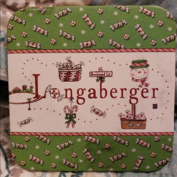 LONGABERGER SET OF 4 CORKBACK COASTERS - Picture 2 of 3